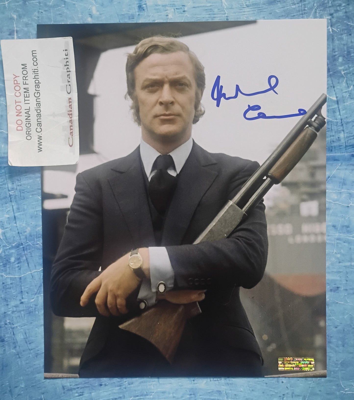 Michael Caine Hand Signed Autograph 8x10 Photo COA Get Carter