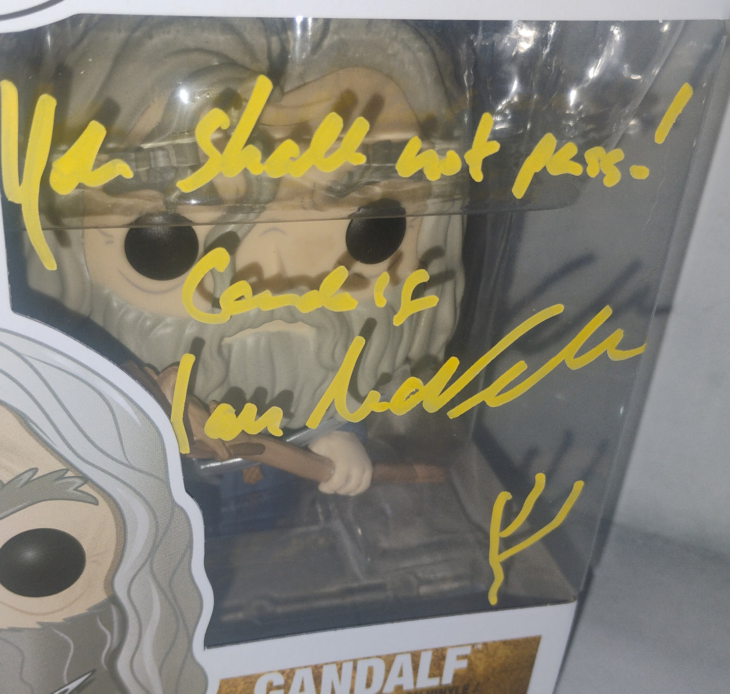 Ian McKellen Hand Signed Autograph Lord Of The Rings Funko Pop COA