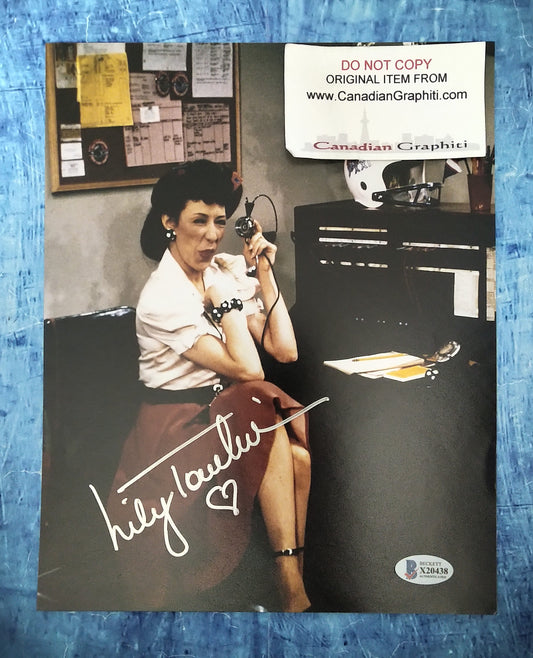 Lily Tomlin Hand Signed Autograph 8x10 Photo BAS COA