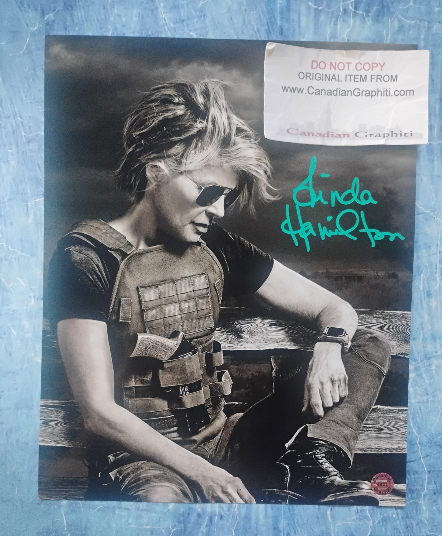 Linda Hamilton Hand Signed Autograph 8x10 Photo COA The Terminator