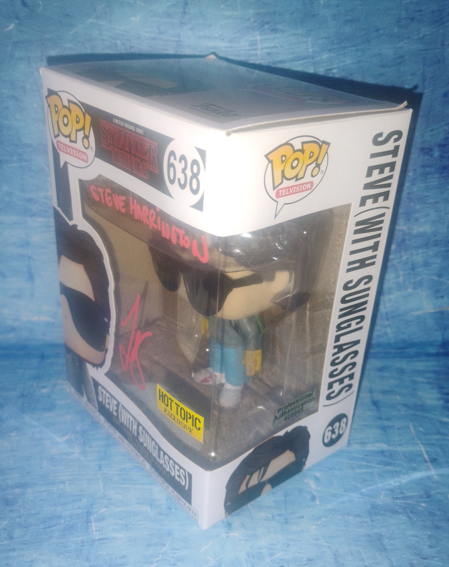 Joe Keery Hand Signed Autograph Stranger Things Funko Pop COA