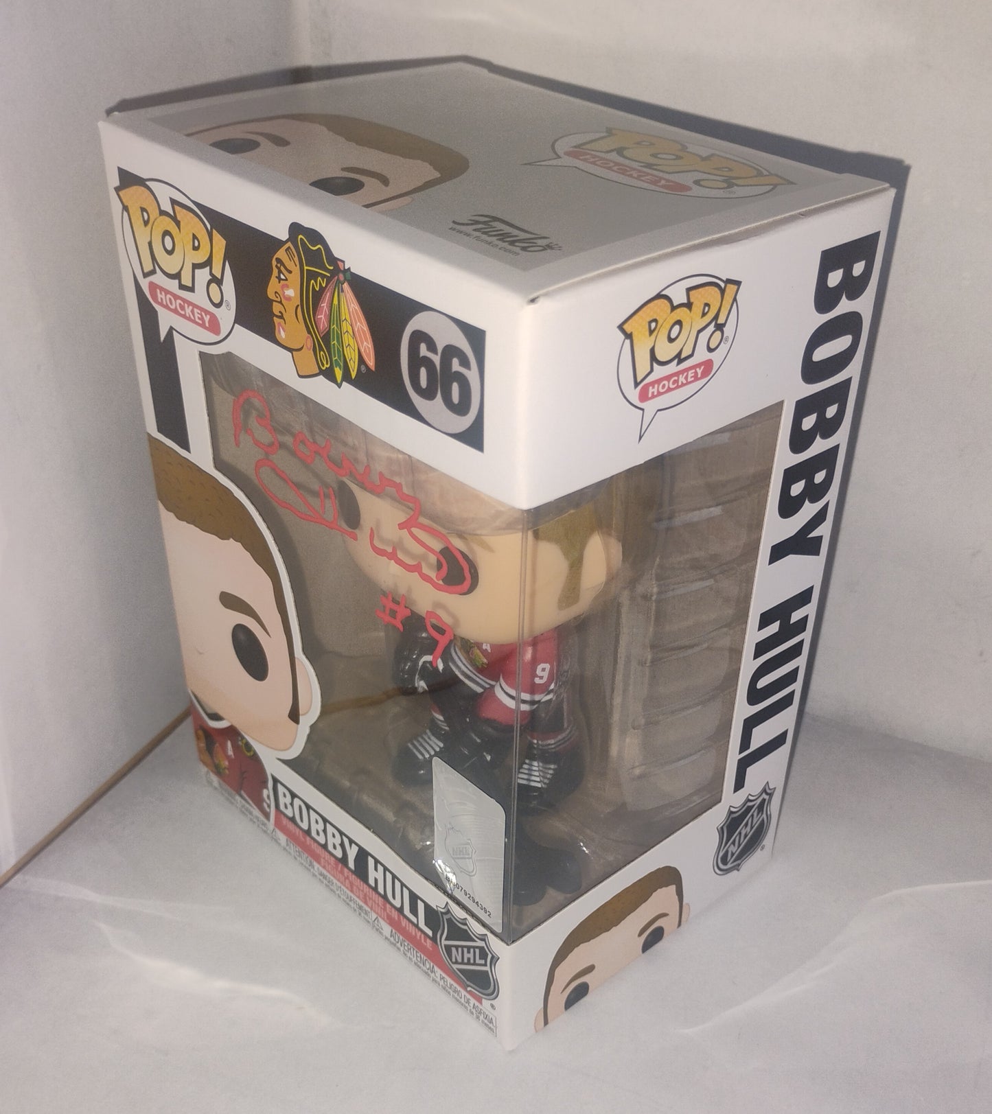 Bobby Hull Hand Signed Autograph Funko Pop COA Chicago Blackhawks