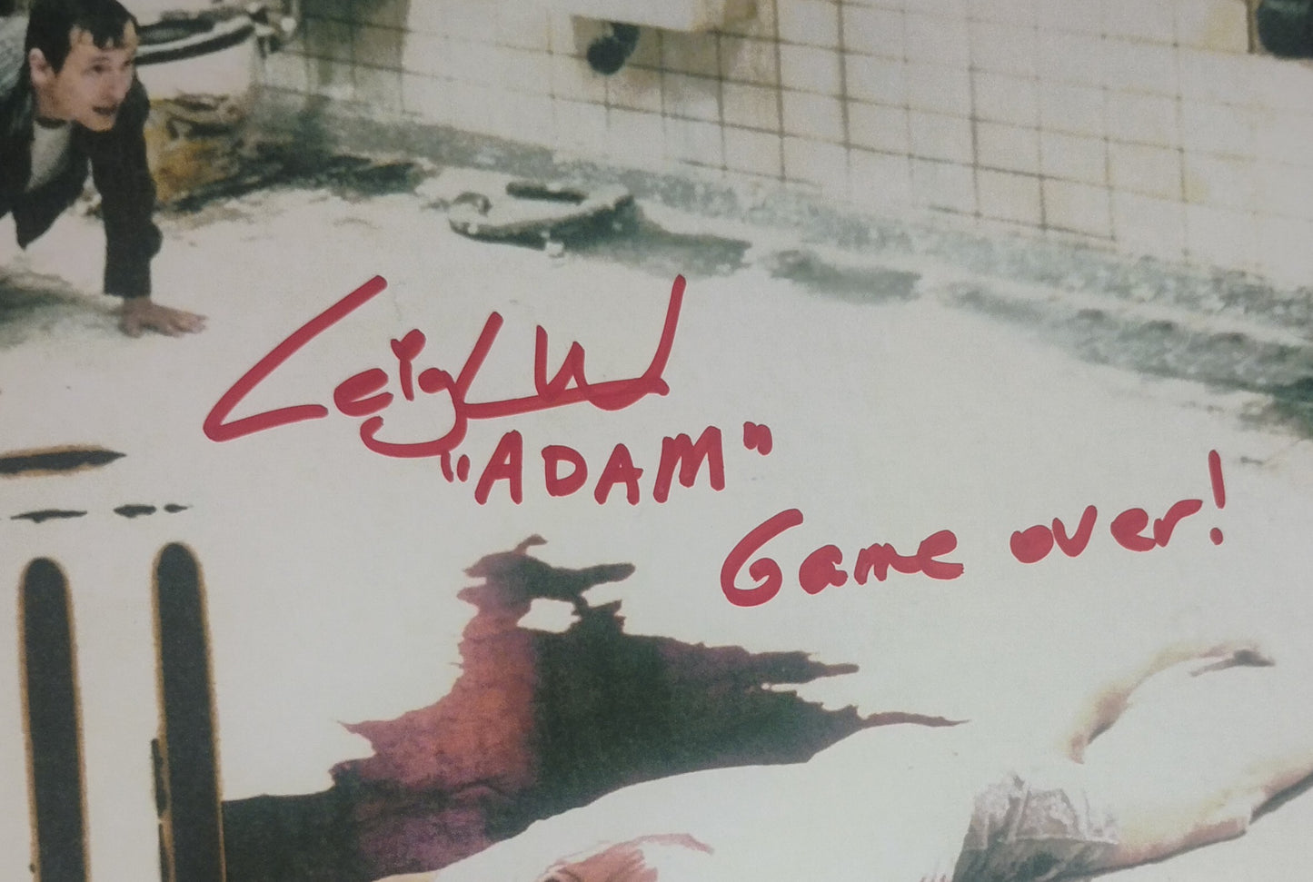 Tobin Bell, Leigh Whannell & Cary Elwes Hand Signed Autograph Photo COA Saw
