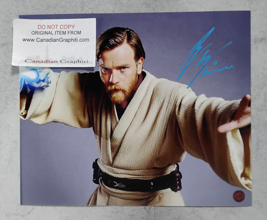 Ewan McGregor Hand Signed Autograph 8x10 Photo COA Star Wars