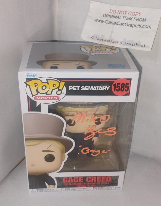 Miko Hughes Hand Signed Autograph Pet Sematary Funko Pop COA