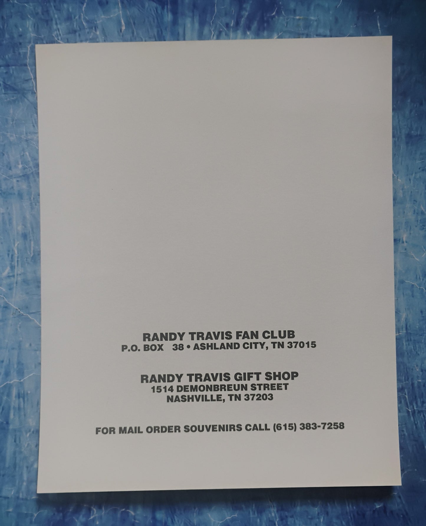 Randy Travis Hand Signed Autograph 8x10 Photo BAS COA
