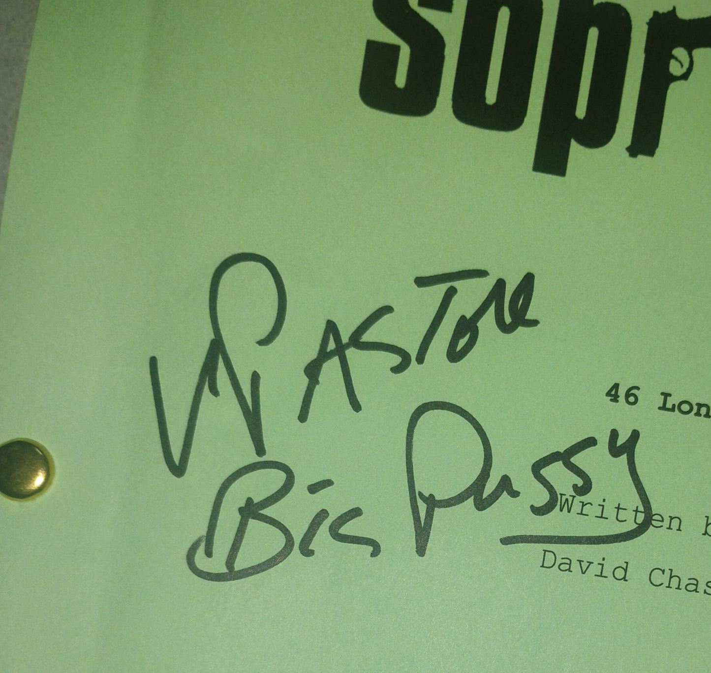 The Sopranos 5x Cast Hand Signed Autograph Script COA Dominic Chianese, Tony Sirico, Vincent Pastore