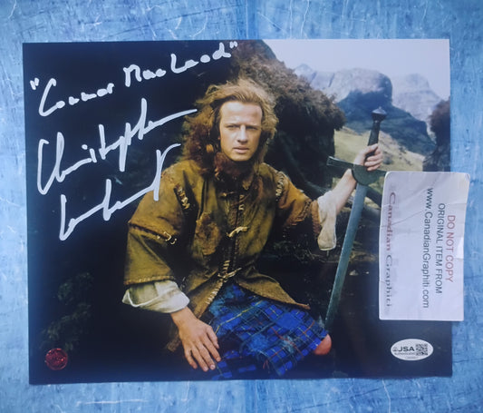 Christopher Lambert Hand Signed Autograph 8x10 Photo JSA COA Highlander