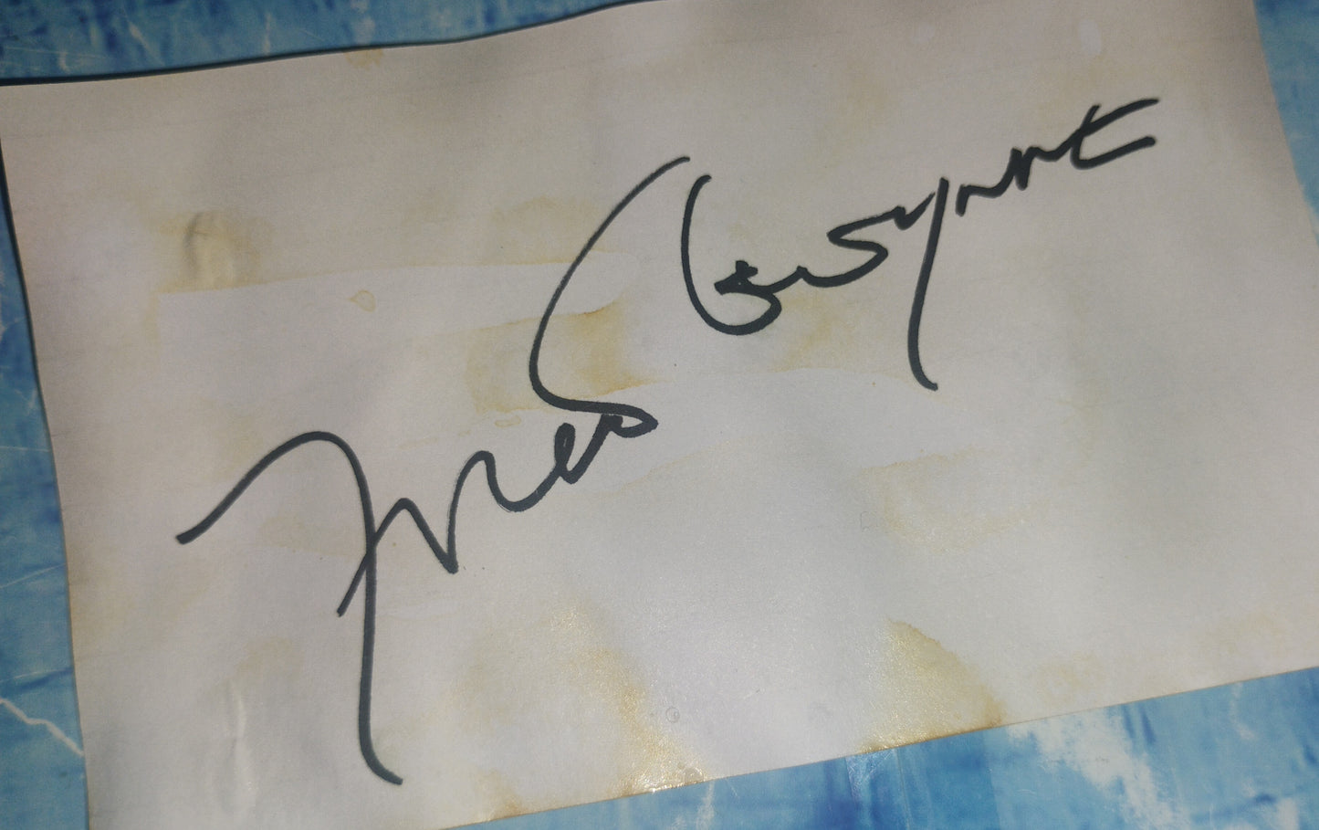Fred Gwynne Hand Signed Autograph Index Card COA