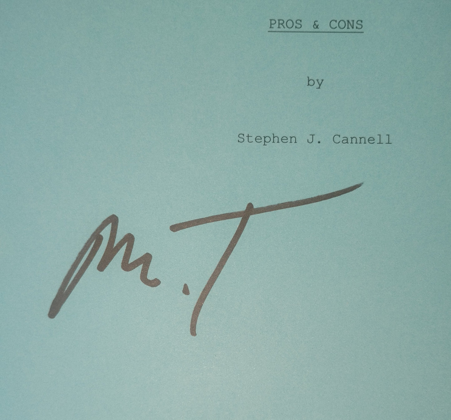 Mr T Hand Signed Autograph The A-Team Script OPix COA