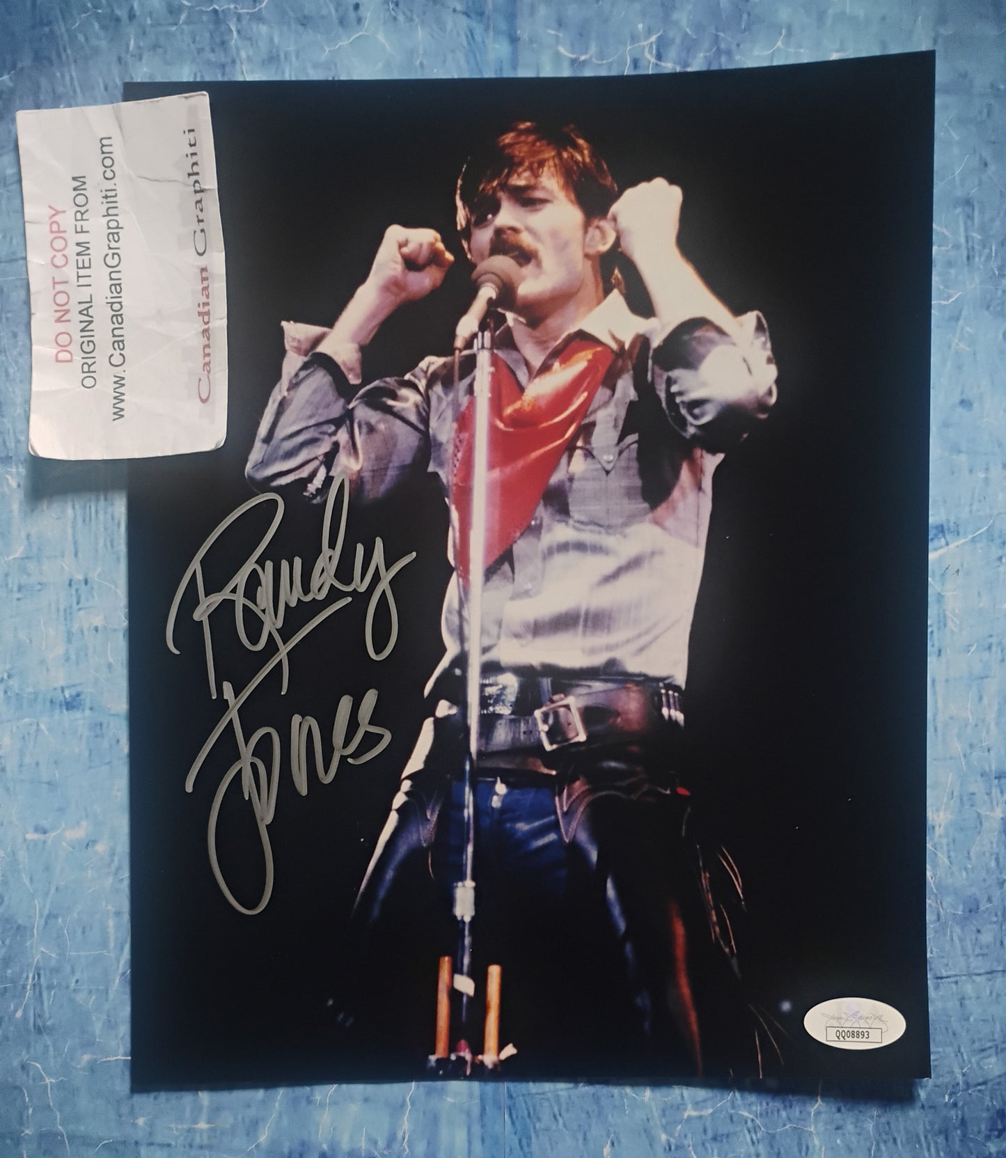 Randy Jones Hand Signed Autograph 8x10 Photo JSA COA Village People