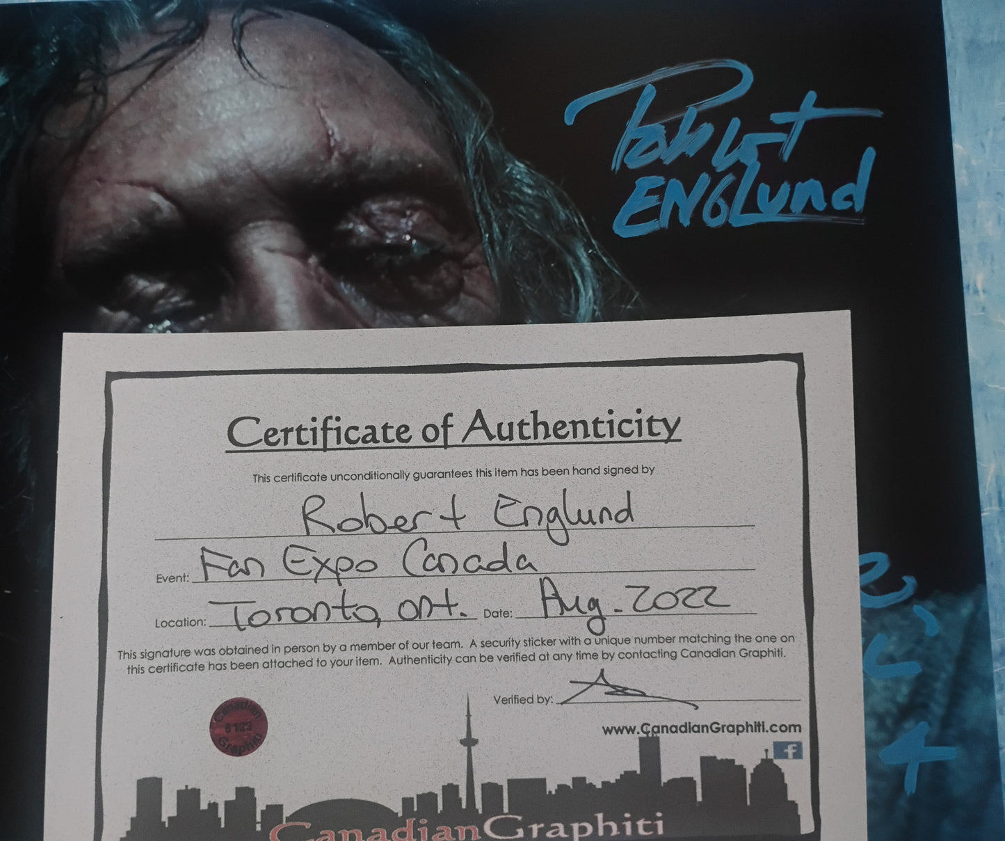 Robert Englund Hand Signed Autograph 8x10 Photo COA Stanger Things