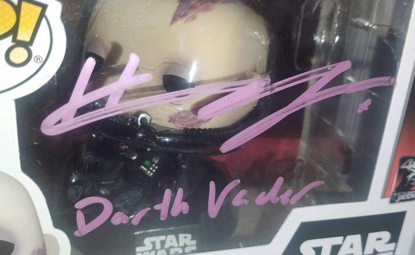 Hayden Christensen Hand Signed Autograph Funko Pop JSA COA Star Wars Darth Vader