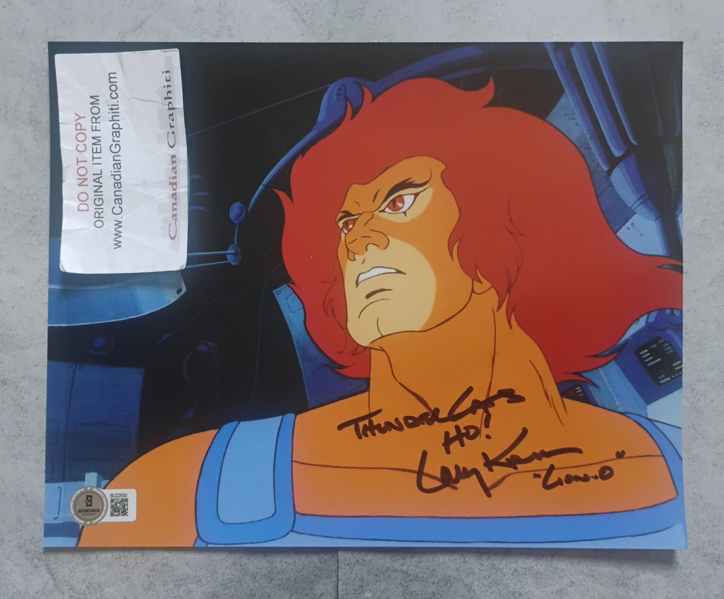 Larry Kenney Hand Signed Autograph 8x10 Photo BAS COA Thundercats