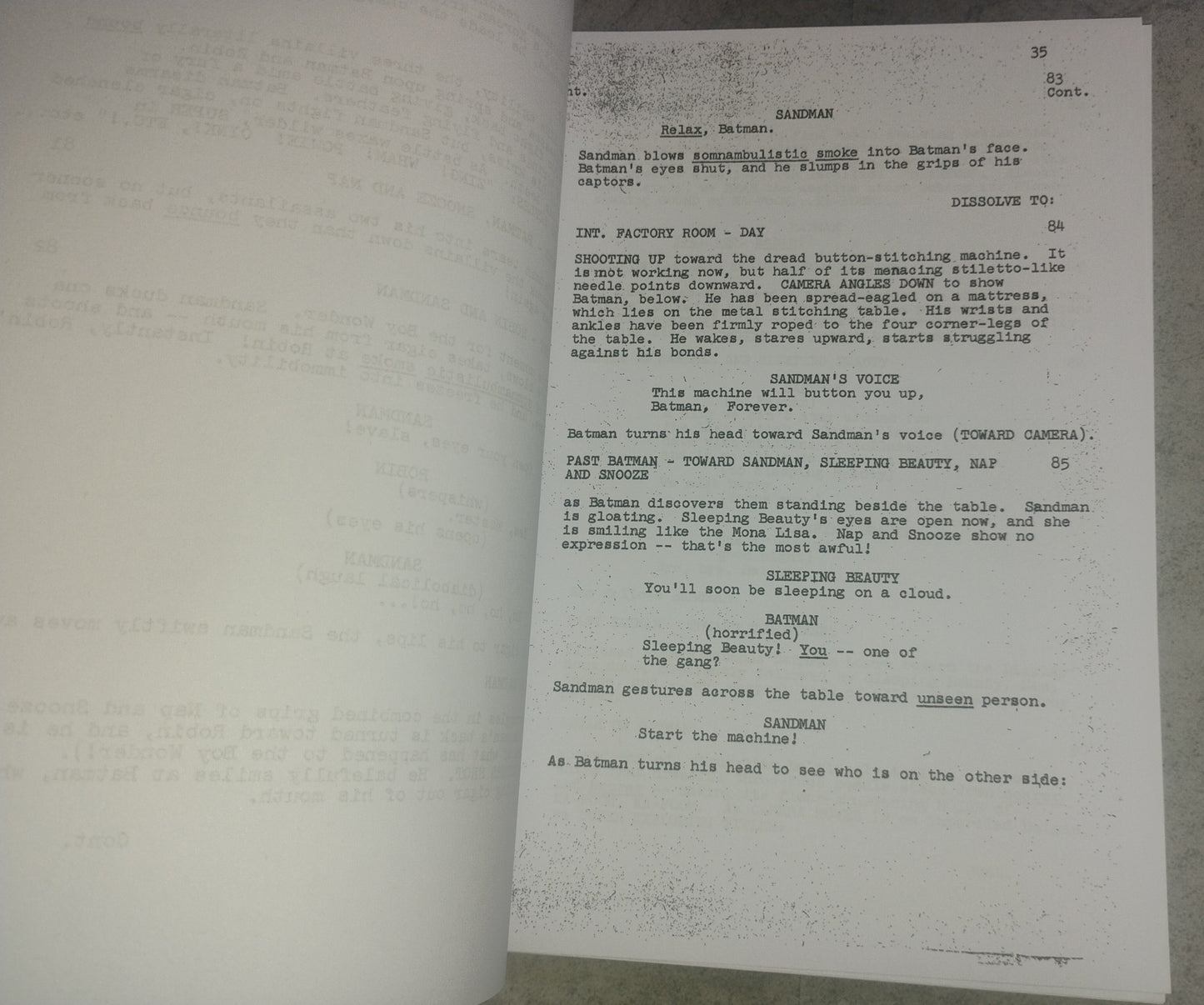 Julie Newmar Hand Signed Autograph Batman Script COA