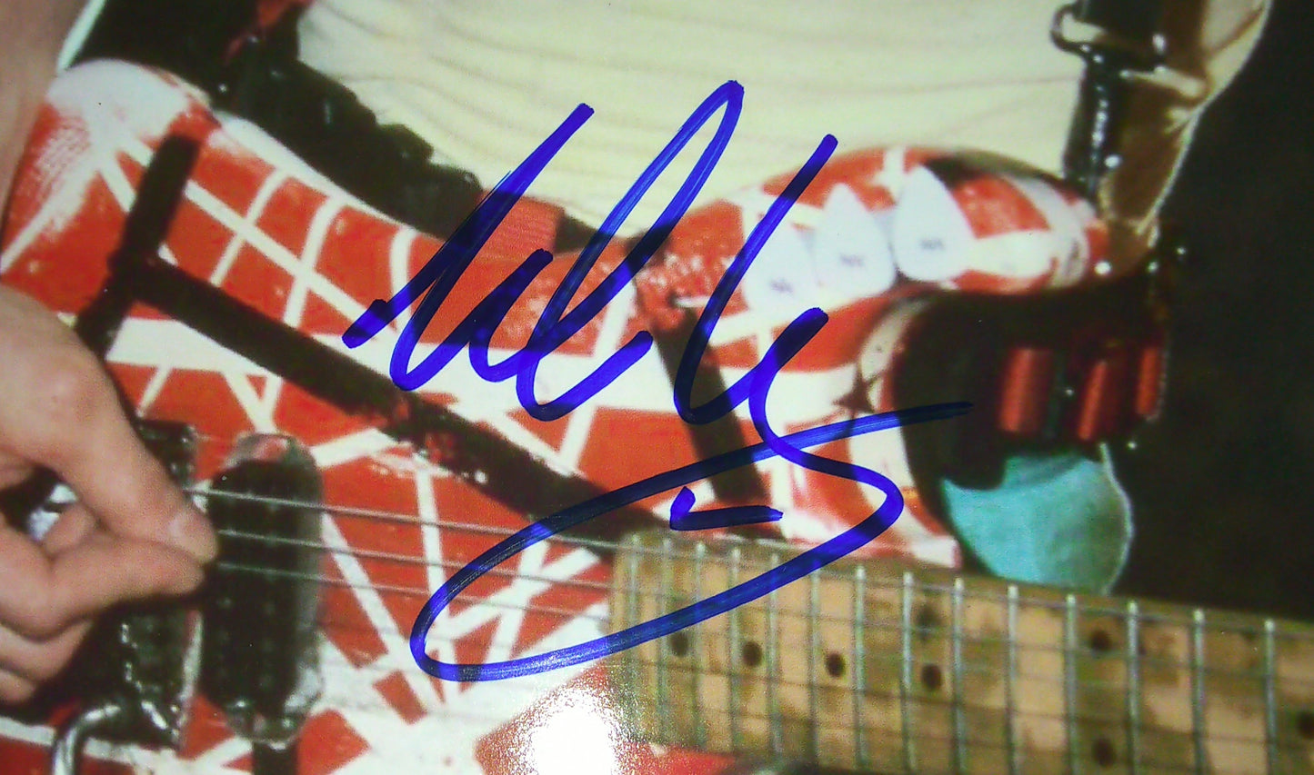 Eddie Van Halen Hand Signed Autograph Photo PSA COA