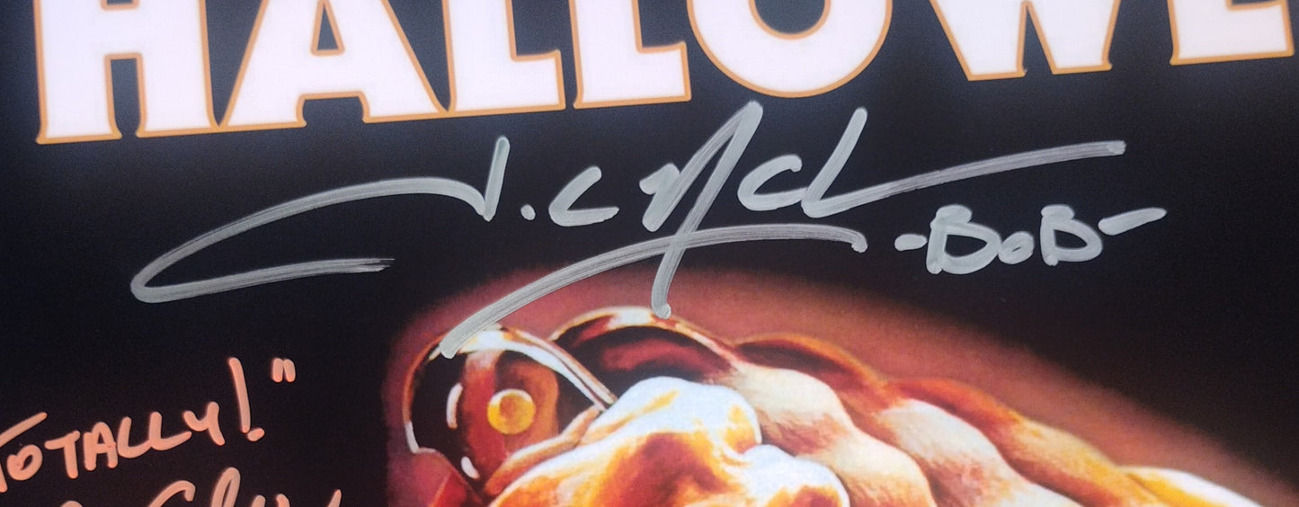 Halloween 10x Cast Hand Signed Autograph Photo COA John Carpenter, Nick Castle