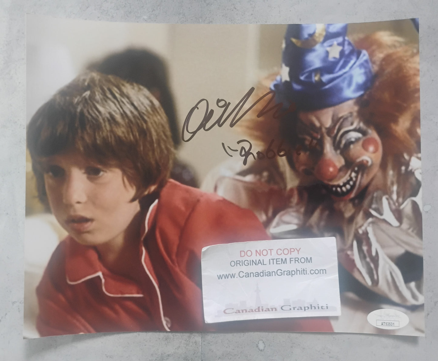 Oliver Robins Hand Signed Autograph 8x10 Photo JSA COA Poltergeist