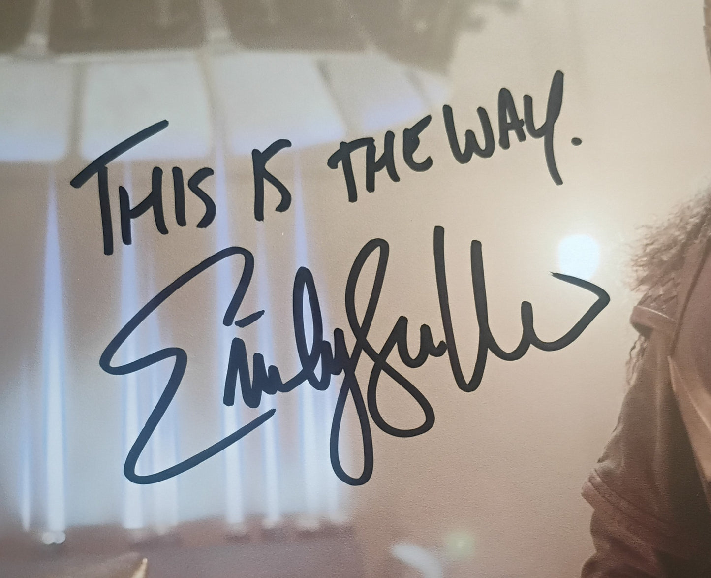 Emily Swallow Hand Signed Autograph 8x10 Photo JSA COA The Mandalorian