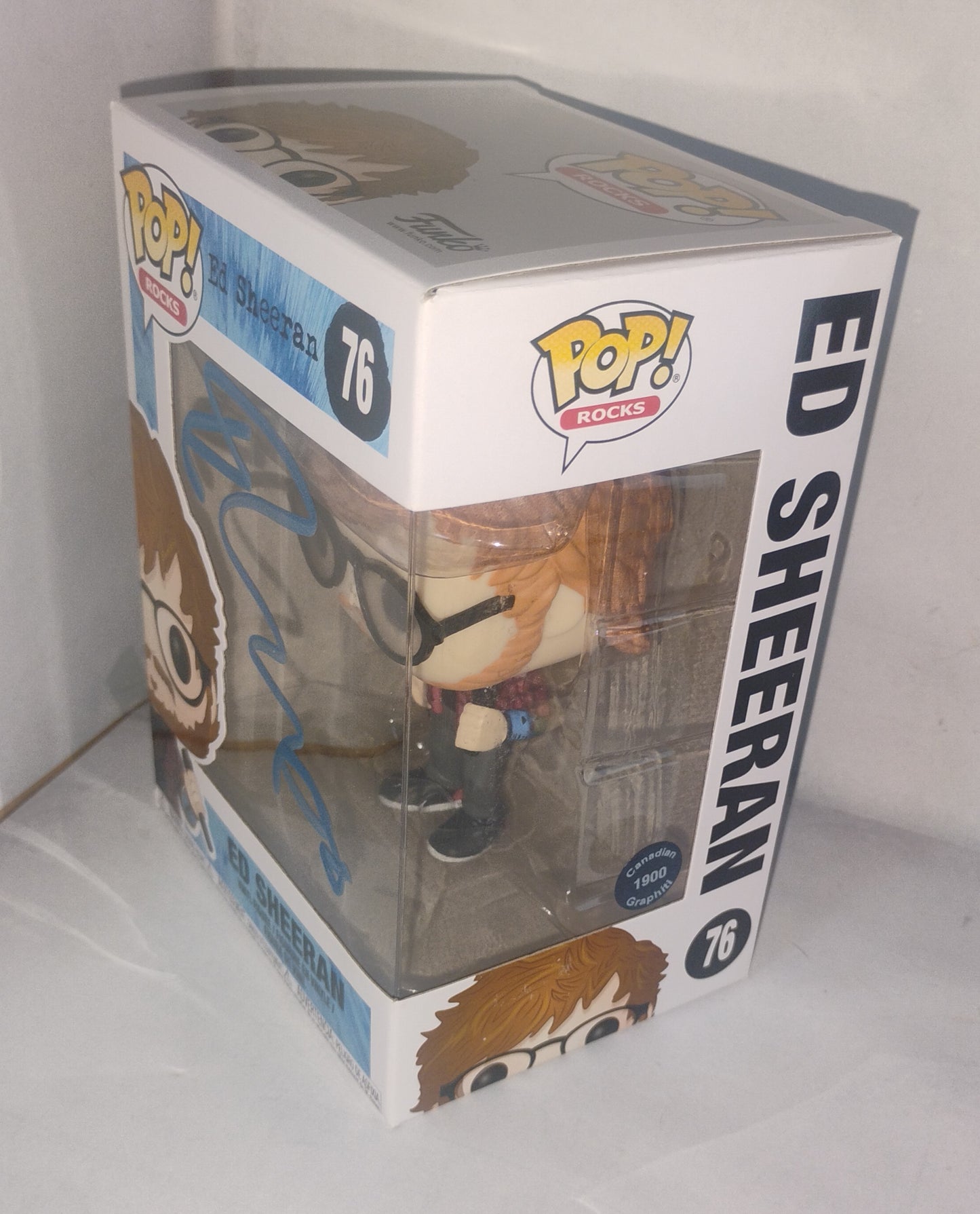 Ed Sheeran Hand Signed Autograph Funko Pop COA