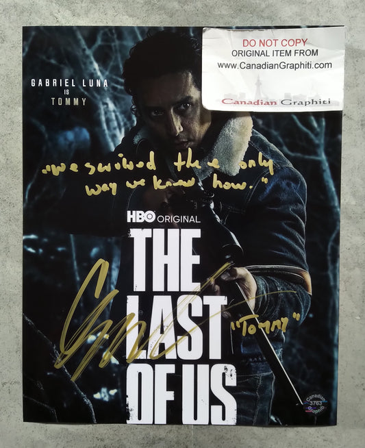 Gabriel Luna Hand Signed Autograph 8x10 Photo COA The Last Of Us