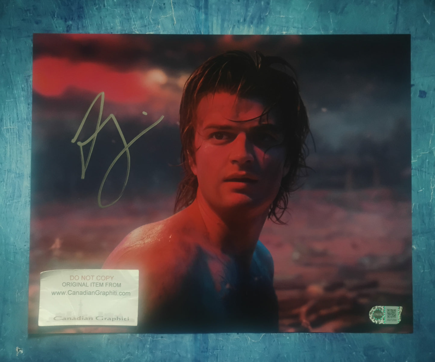 Joe Keery Hand Signed Autograph 11x14 Photo SWAU COA Stranger Things