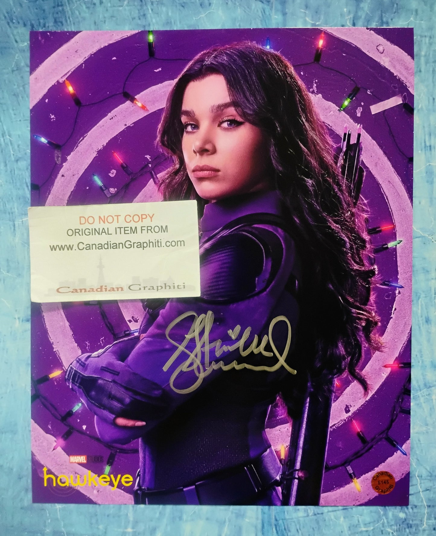 Hailee Steinfeld Hand Signed Autograph 8x10 Photo COA Hawkeye