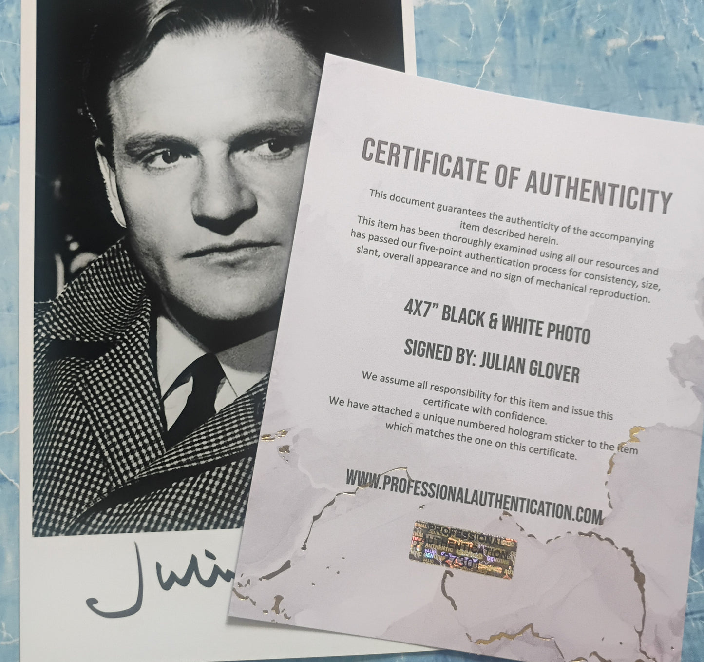Julian Glover Hand Signed Autograph Photo COA