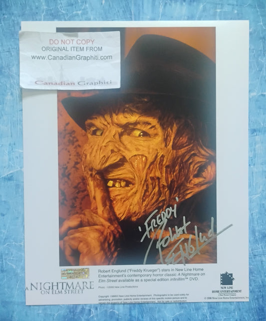 Robert Englund Hand Signed Autograph 8x10 Photo COA Nightmare On Elm Street