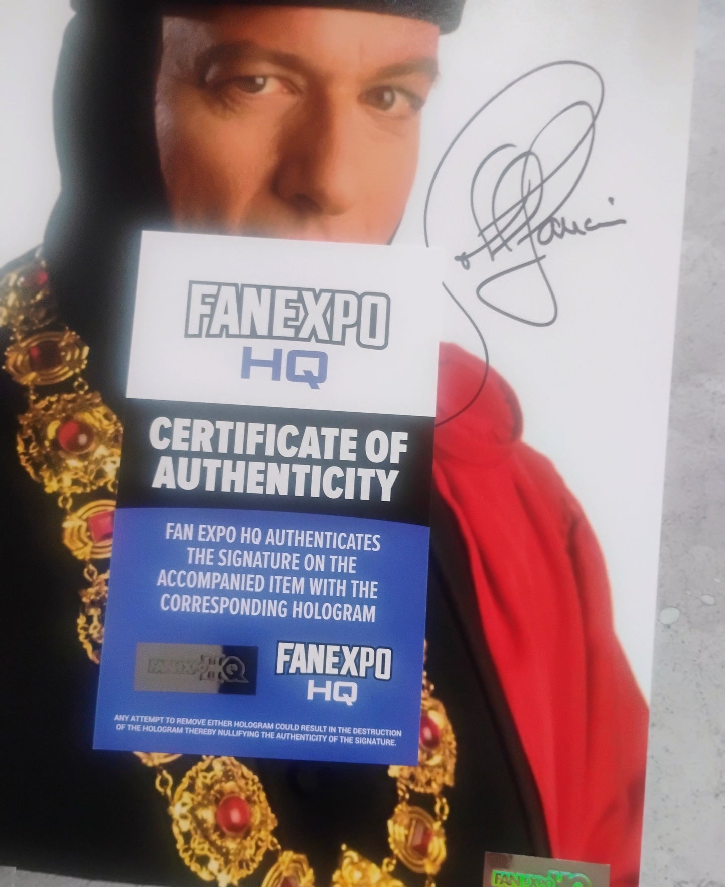 John De Lancie Hand Signed Autograph 8x10 Photo COA Star Trek