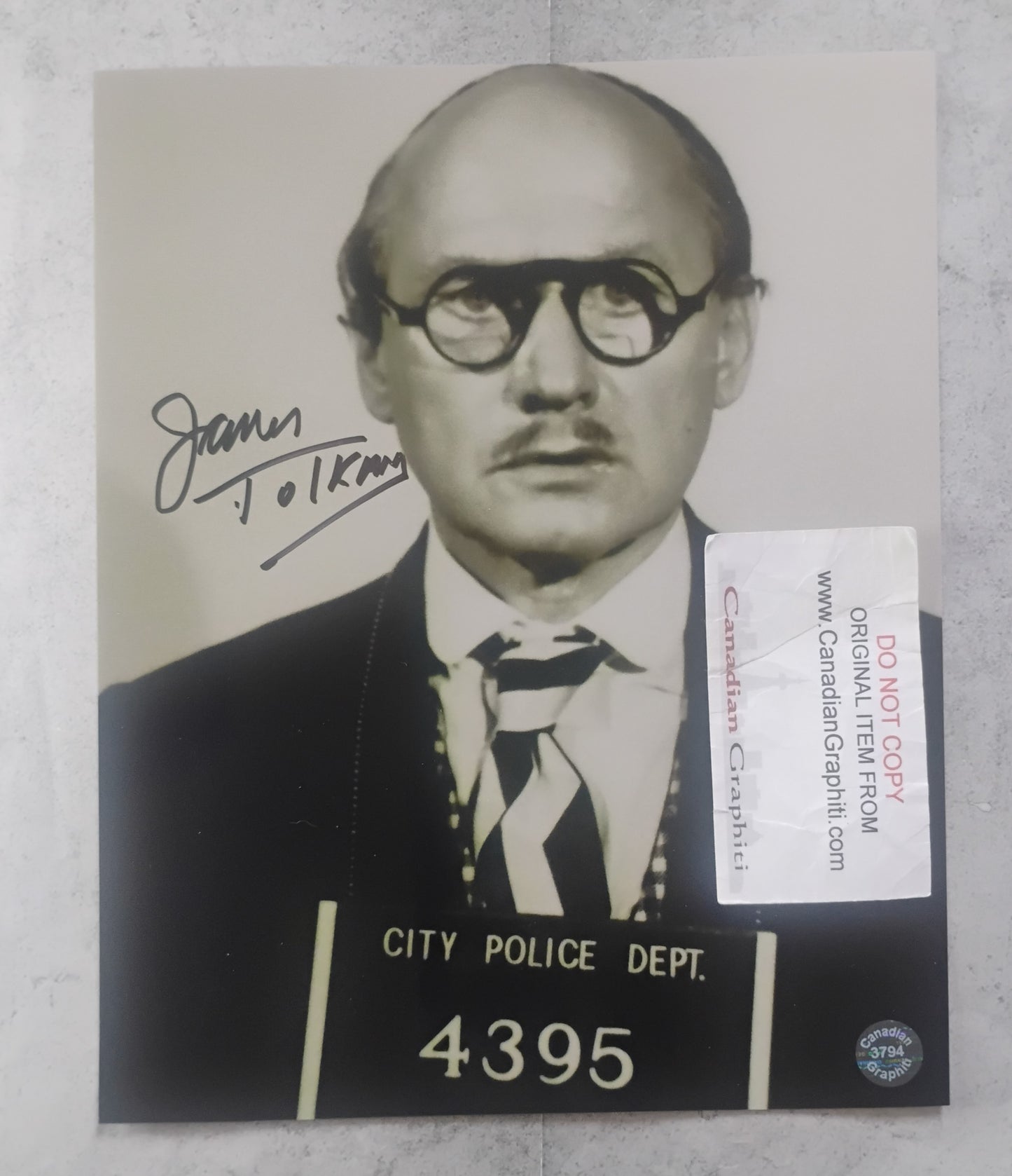 James Tolkan Hand Signed Autograph 8x10 Photo COA Dick Tracy