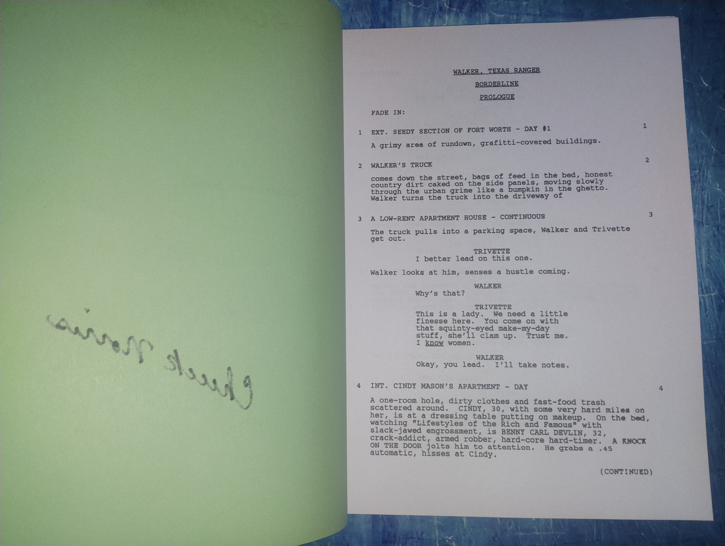 Chuck Norris Hand Signed Autograph Walker Texas Ranger Script COA