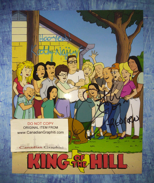 Kathy Najimy & Jonathan Joss Hand Signed Autograph 8x10 Photo COA King Of The Hill