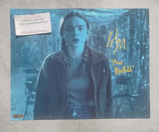 Sadie Sink Hand Signed Autograph 11x14 Photo COA Stranger Things