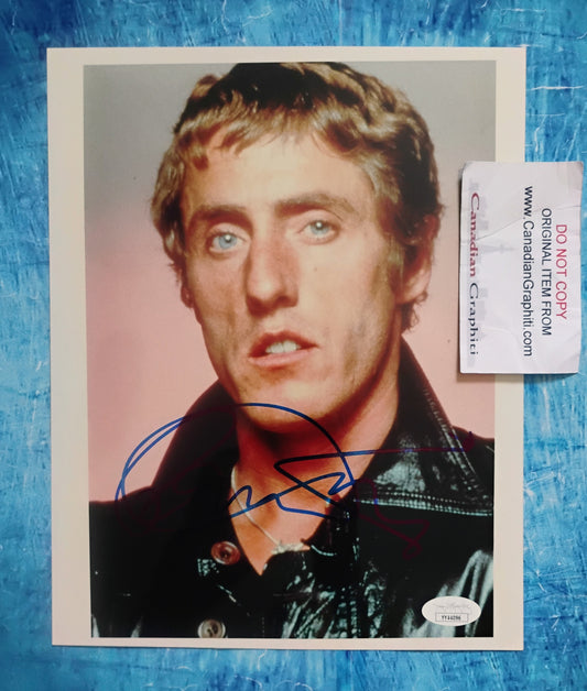 Roger Daltrey Hand Signed Autograph 8x10 Photo JSA COA The Who