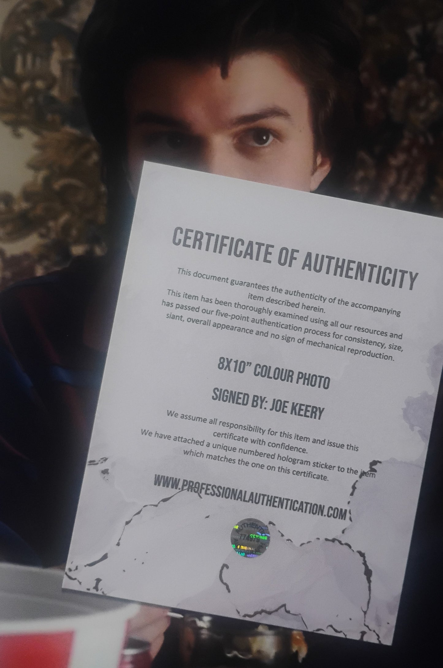 Joe Keery Hand Signed Autograph 8x10 Photo COA Stranger Things