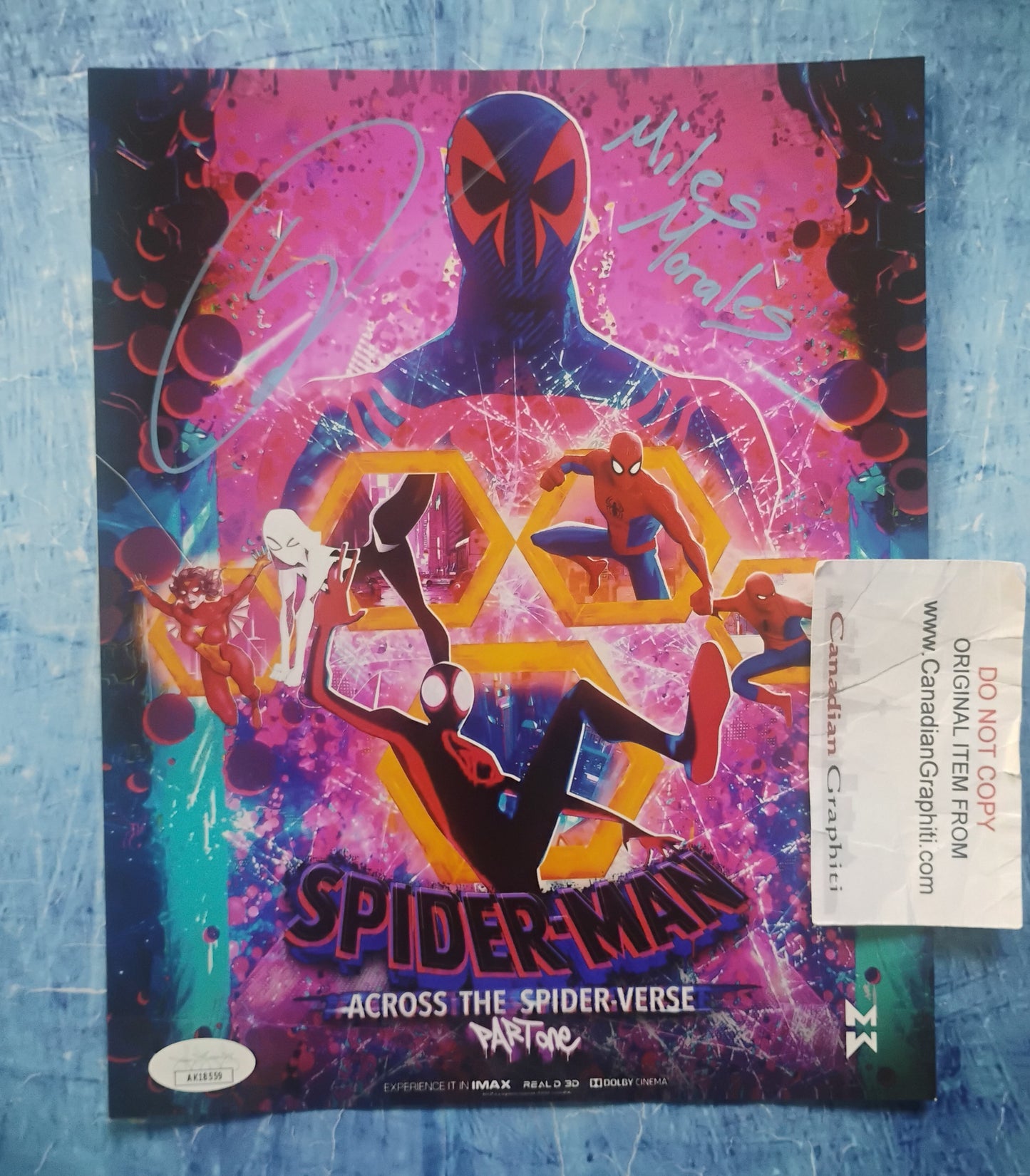 Shameik Moore Hand Signed Autograph 8x10 Photo JSA COA Spider-man