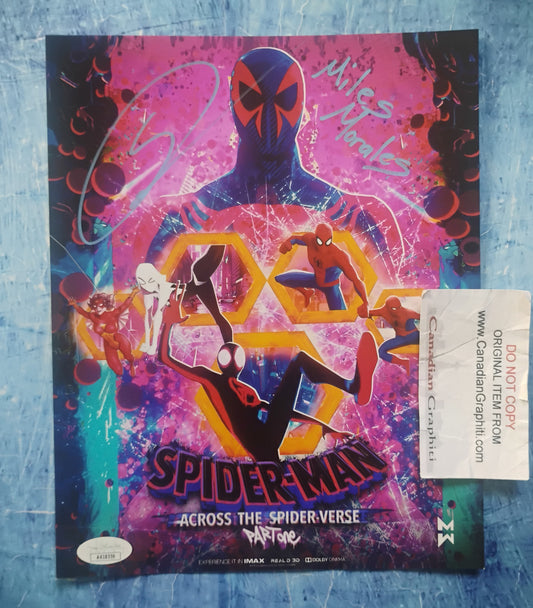 Shameik Moore Hand Signed Autograph 8x10 Photo JSA COA Spider-man