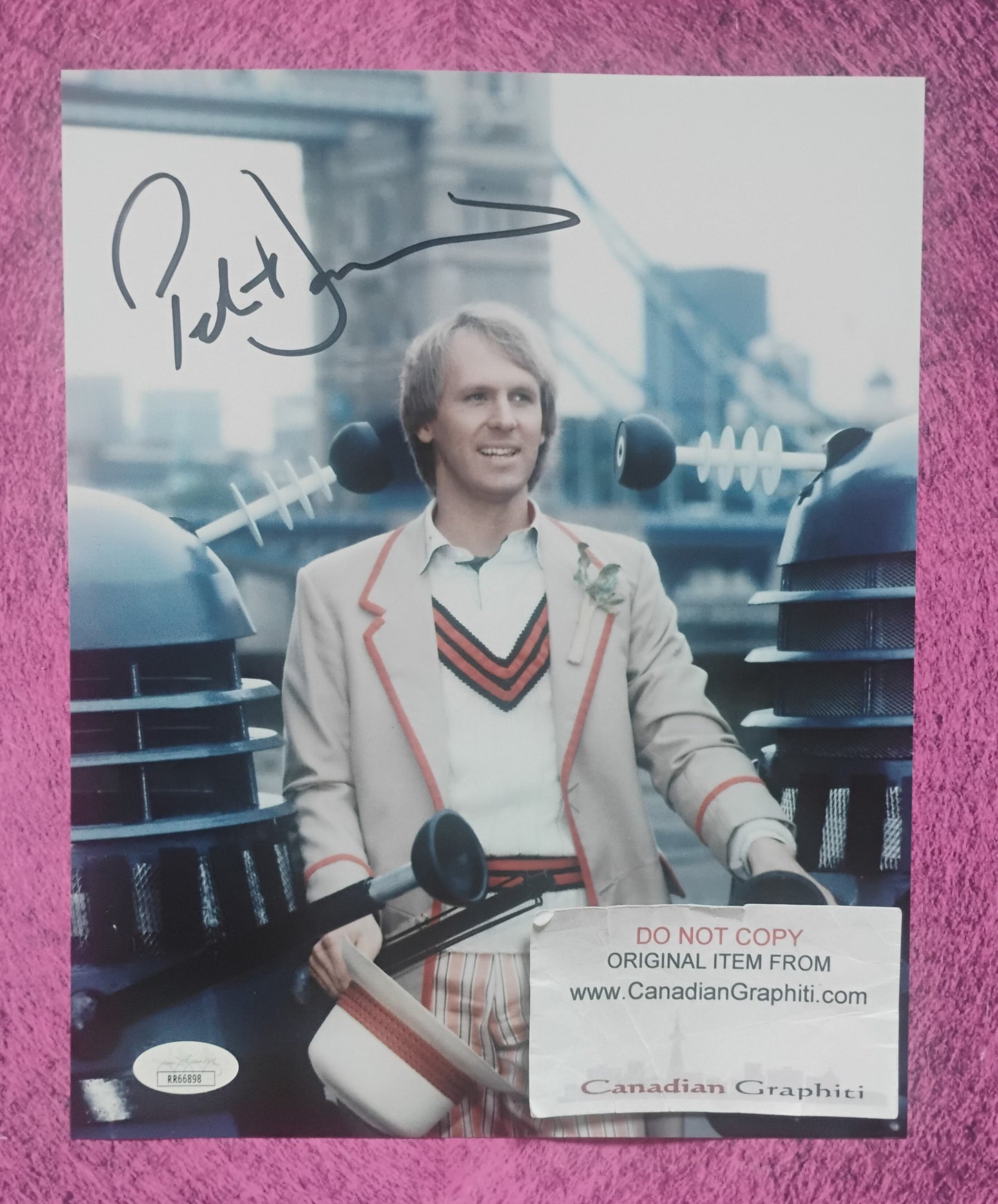 Peter Davison Hand Signed Autograph 8x10 Photo JSA COA Doctor Who