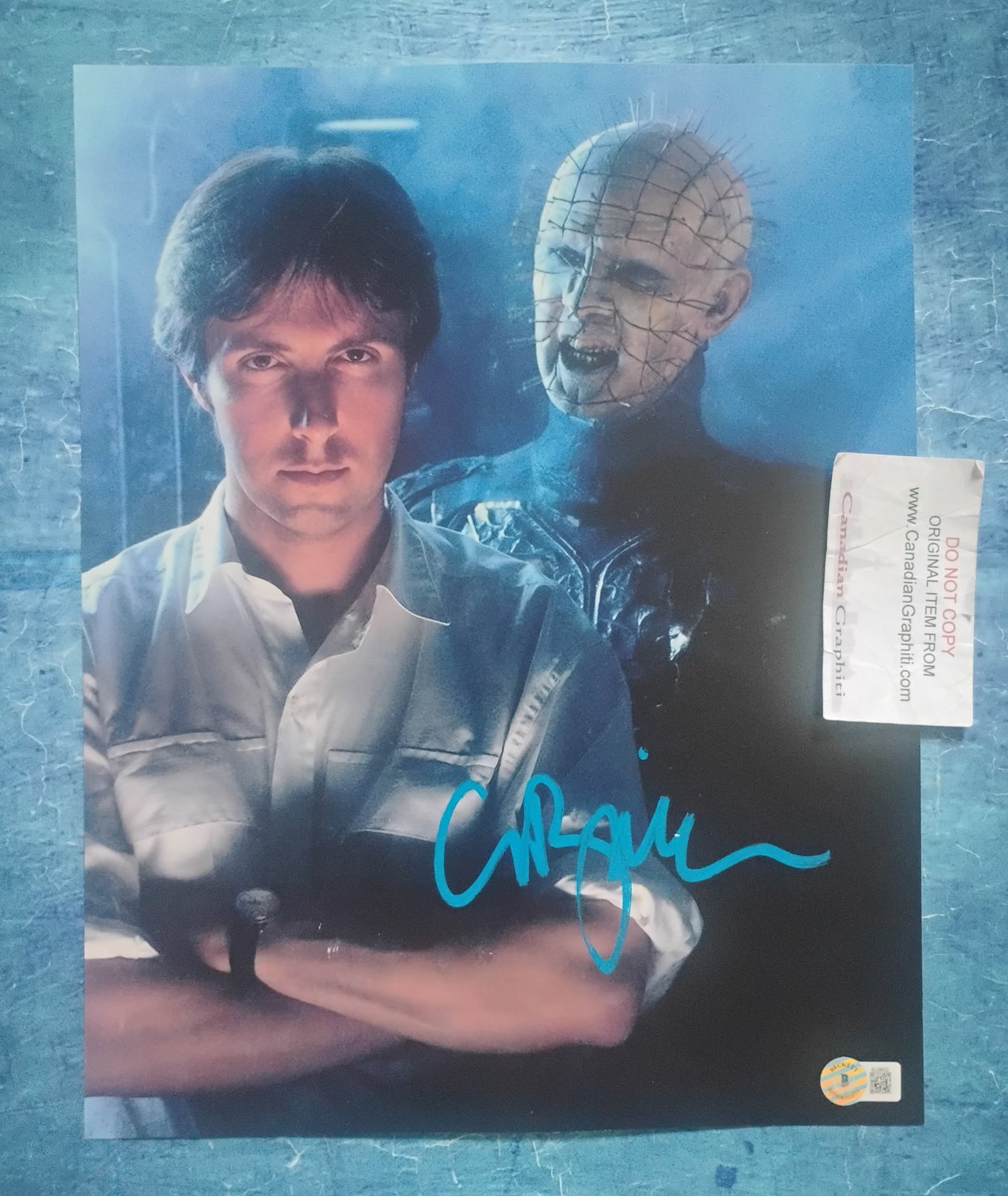 Clive Barker Hand Signed Autograph 11x14 Photo BAS COA