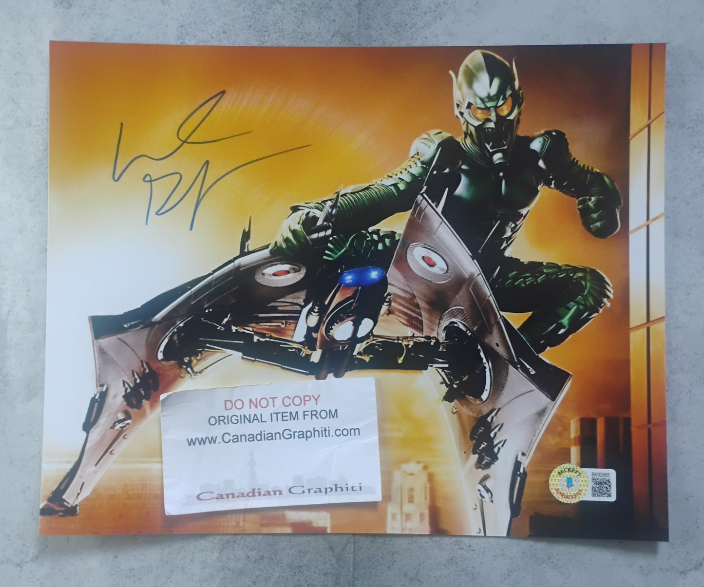 Willem Dafoe Hand Signed Autograph 8x10 Photo BAS COA Spiderman