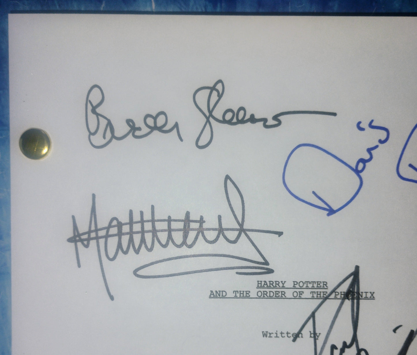 Harry Potter 9x Cast Hand Signed Autograph Script COA