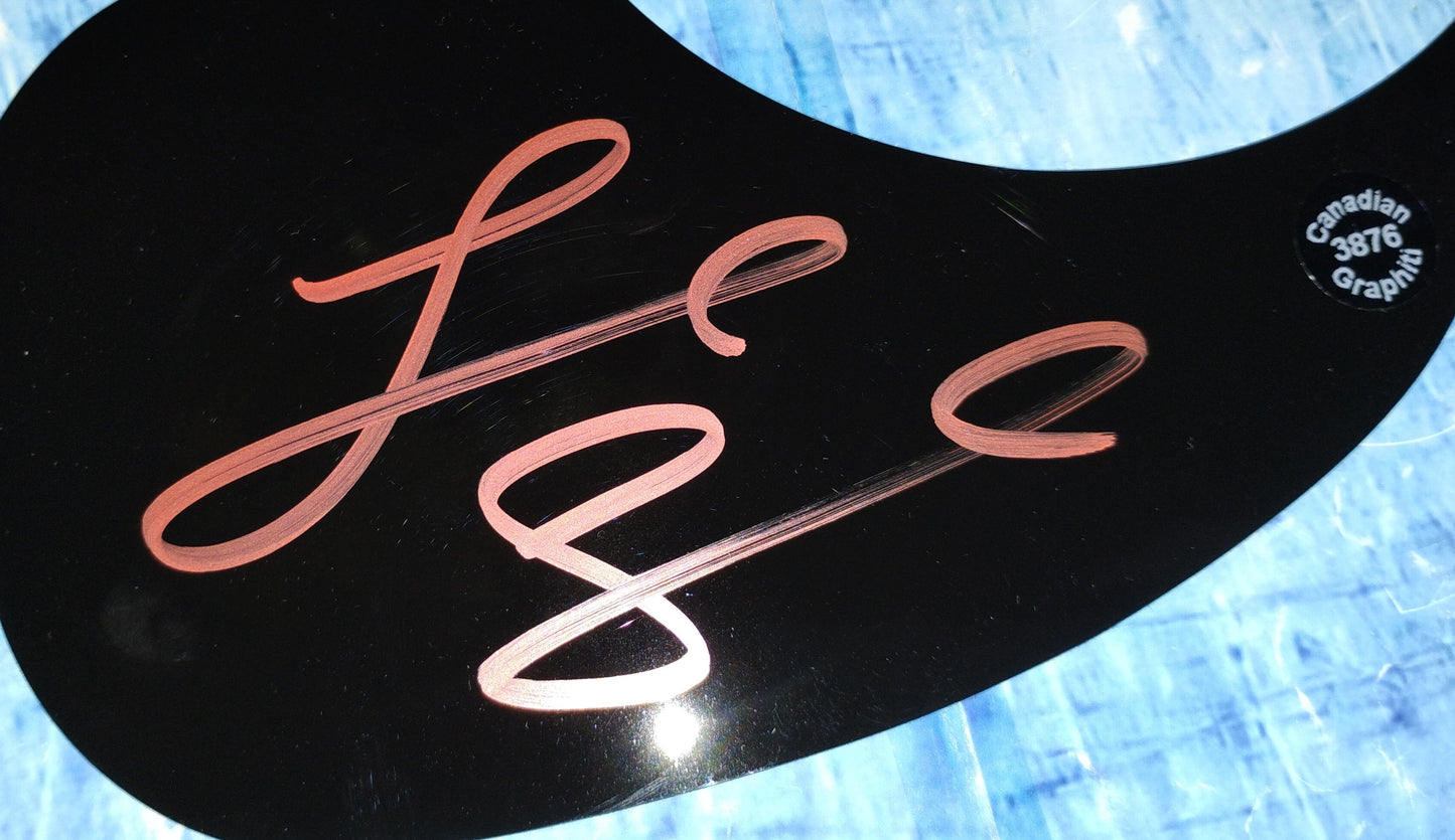 Lainey Wilson Hand Signed Autograph Guitar Pick Guard COA