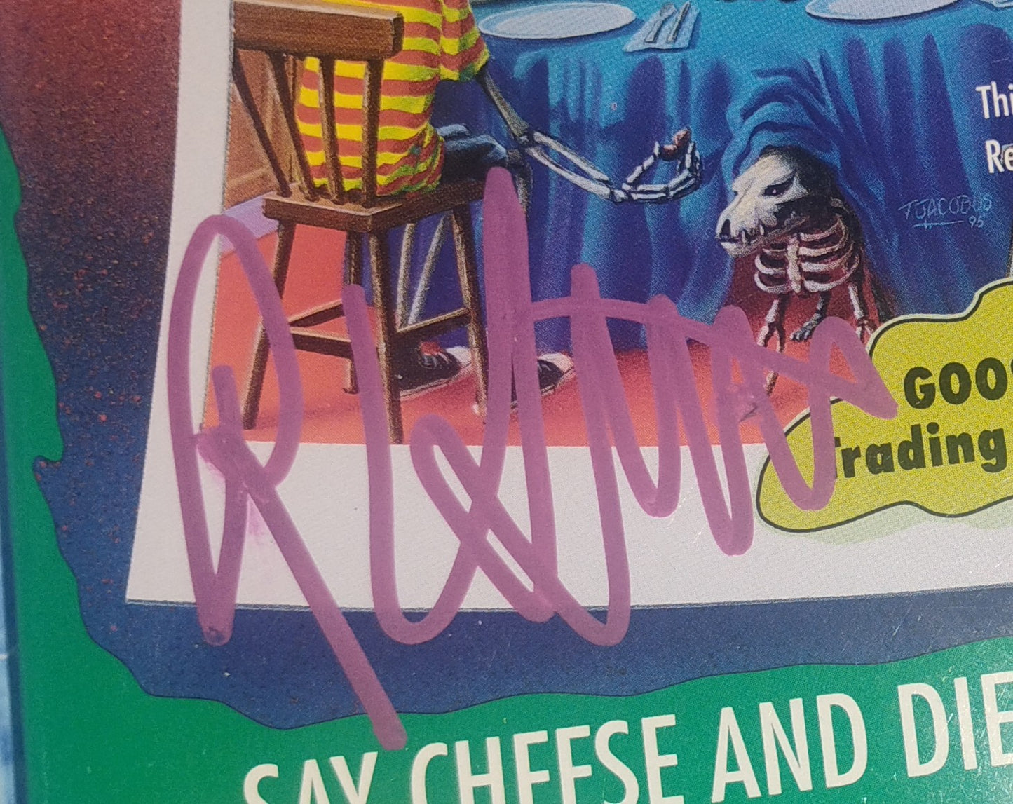 R.L. Stine Hand Signed Autograph Goosebumps Book COA
