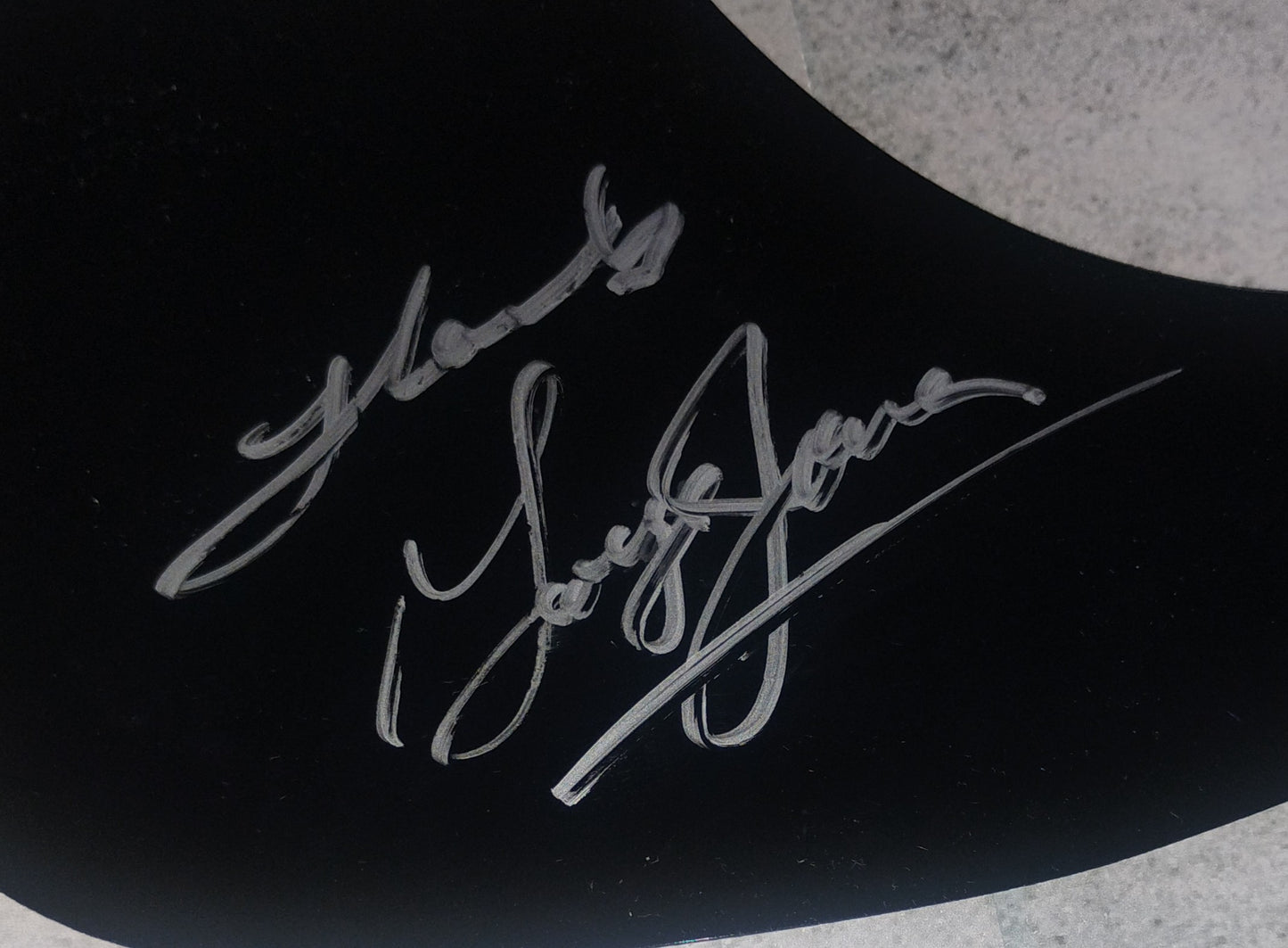 George Jones Hand Signed Autograph Guitar Pick Guard COA