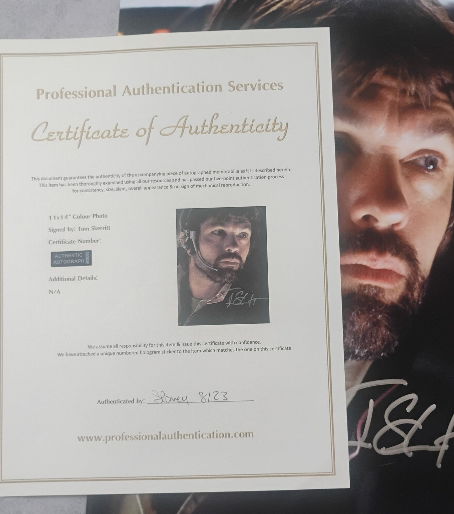 Tom Skerritt Hand Signed Autograph 11x14 Photo COA Alien