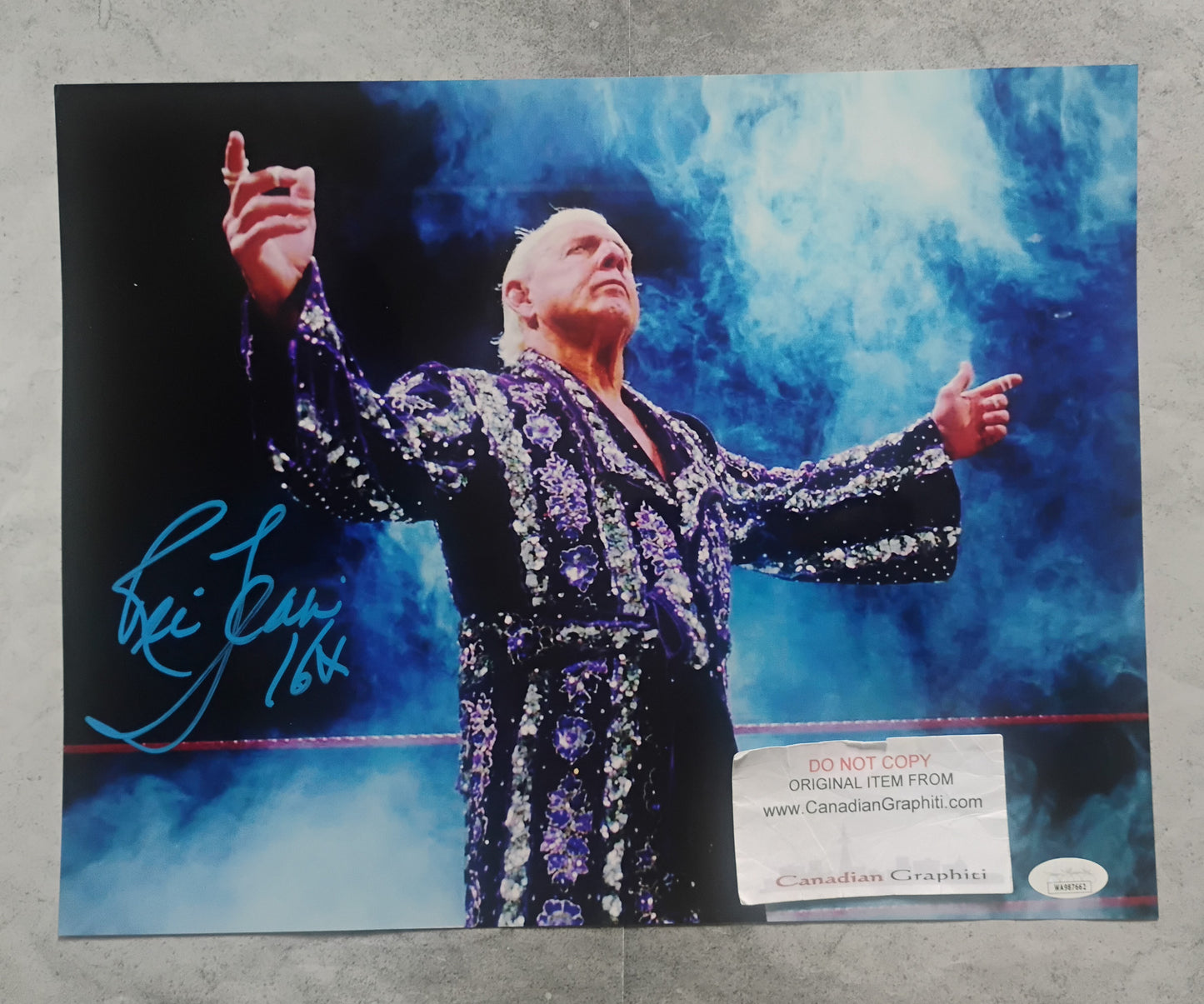 Ric Flair Nature Boy Hand Signed Autograph 11x14 Photo JSA COA