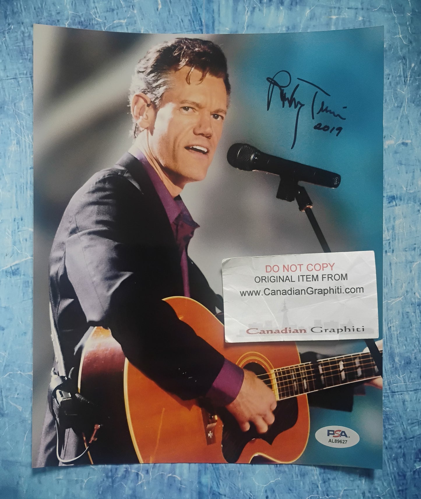 Randy Travis Hand Signed Autograph 8x10 Photo PSA COA