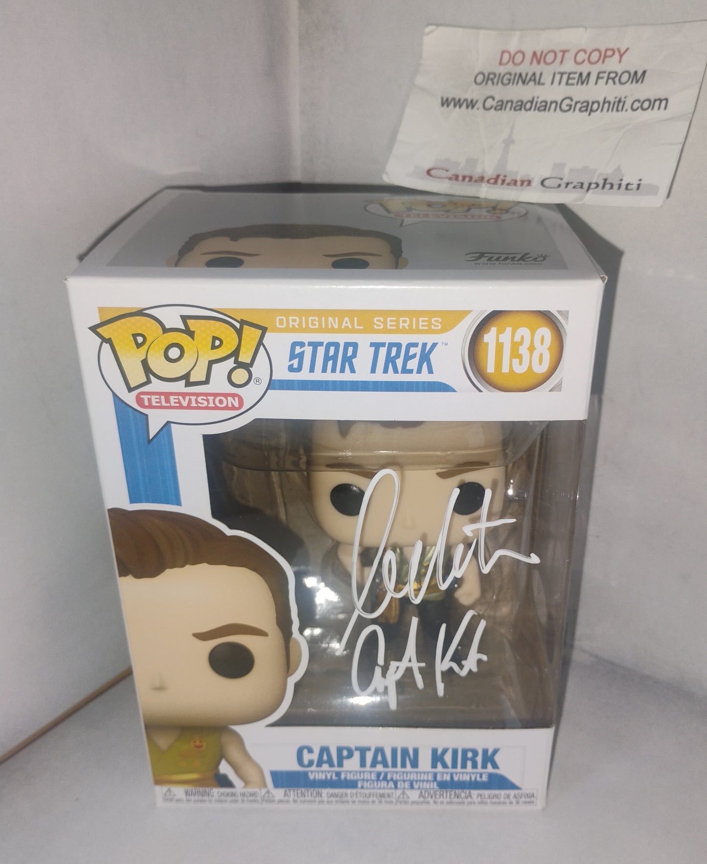 William Shatner Hand Signed Autograph Funko Pop JSA COA Star Trek Captain Kirk