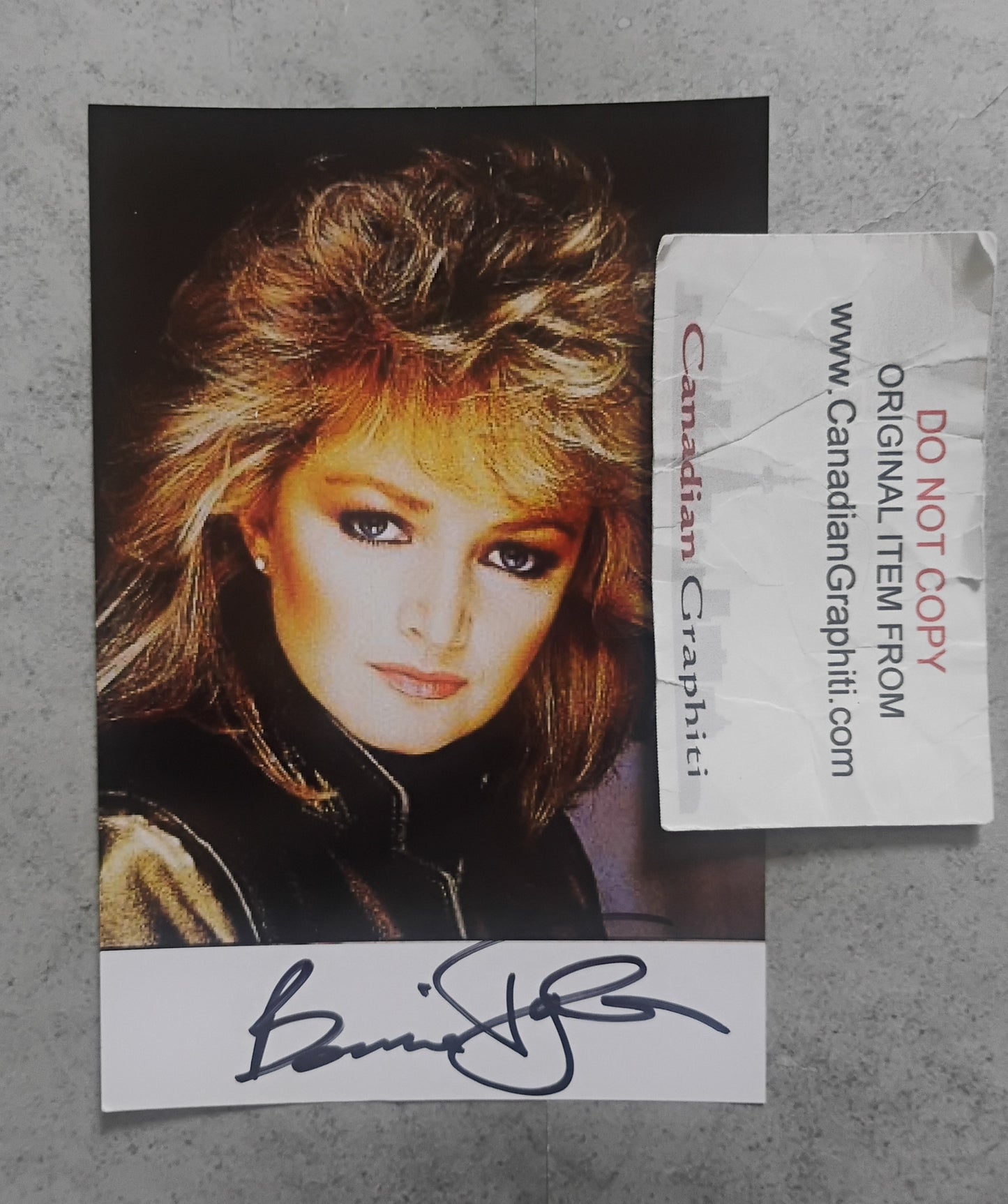Bonnie Tyler Hand Signed Autograph Photo COA